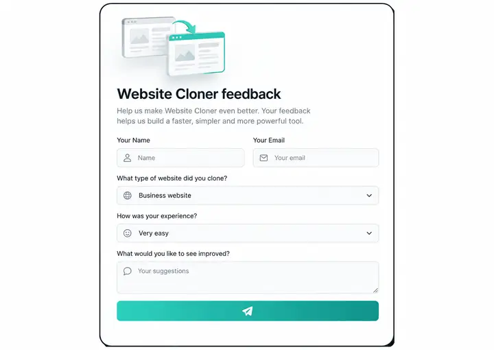 Exemple de formulaire d’enquête avec une mise en page guidée simple
